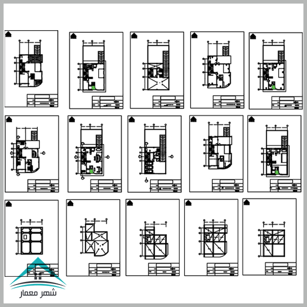 دانلود پروژه کامل طراحی فنی ساختمان (مسکونی 3 طبقه)