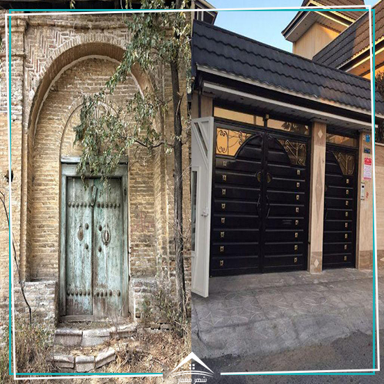 ۱. سر درب (درگاه) خانه‌های سنتی و امروزی ایرانی