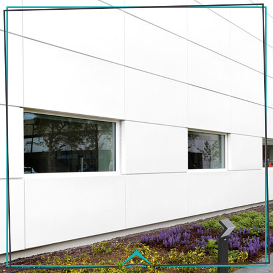 9. استفاده از نمای دیوار عایق برای ساختمان‌های تجاری اداری