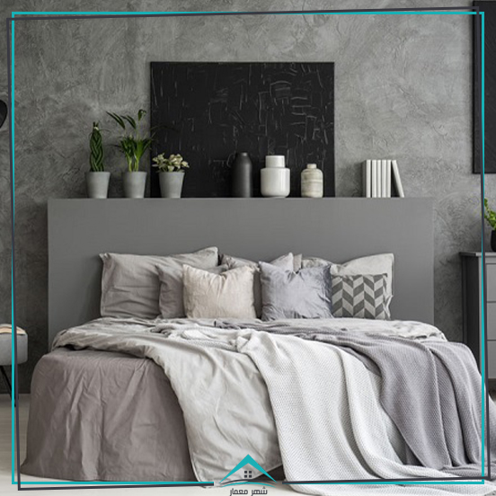 رنگ خاکستری طراحی داخلی اتاق‌خواب