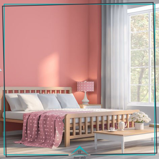 تأثیر رنگ صورتی ملایم طراحی اتاق‌خواب