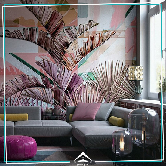 اتاق نشیمن مدرن با دکوراسیون داخلی خاص طراحی داخلی مدرن رنگارنگ 